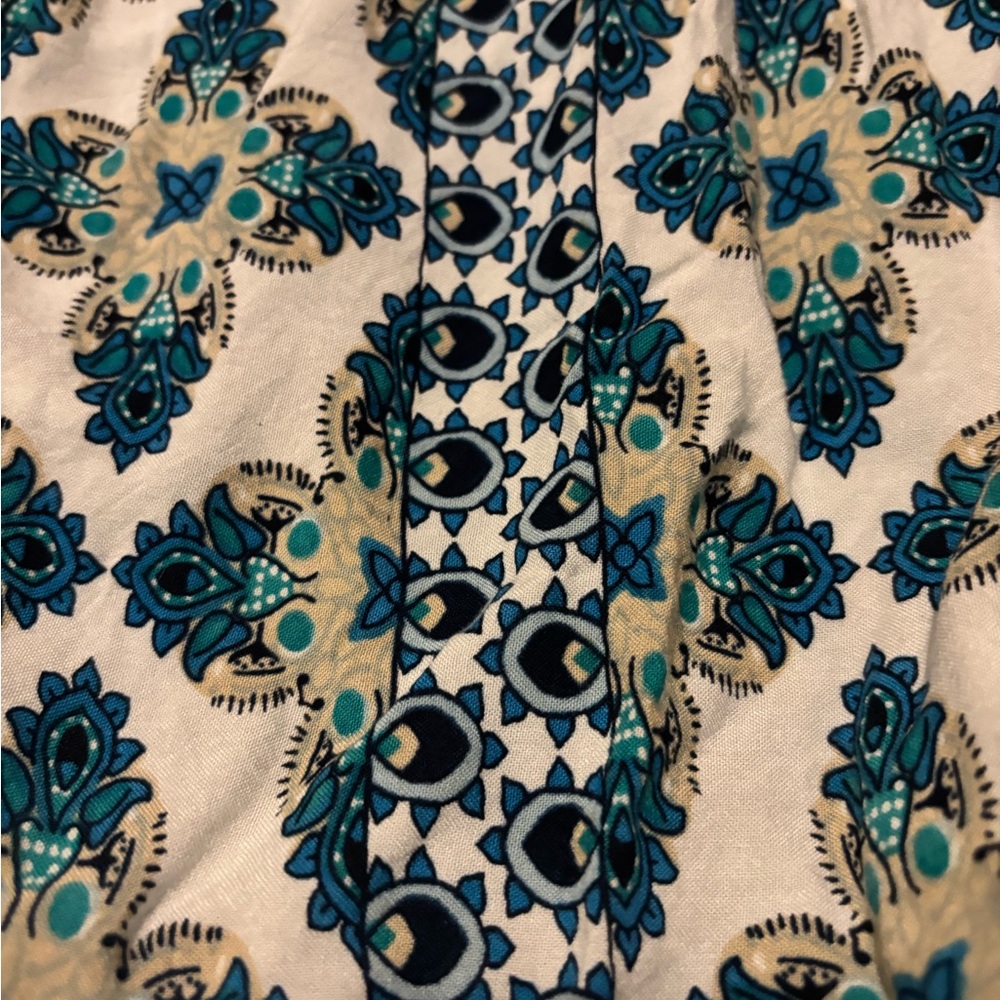 Bohemian Patterned Dress with Pockets - Picture 8 of 11